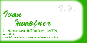 ivan humpfner business card